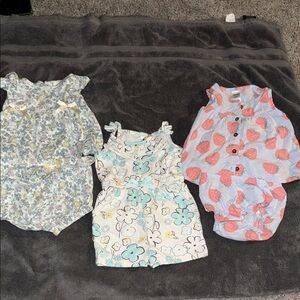 Floral and Fruit Print Baby sets for summer